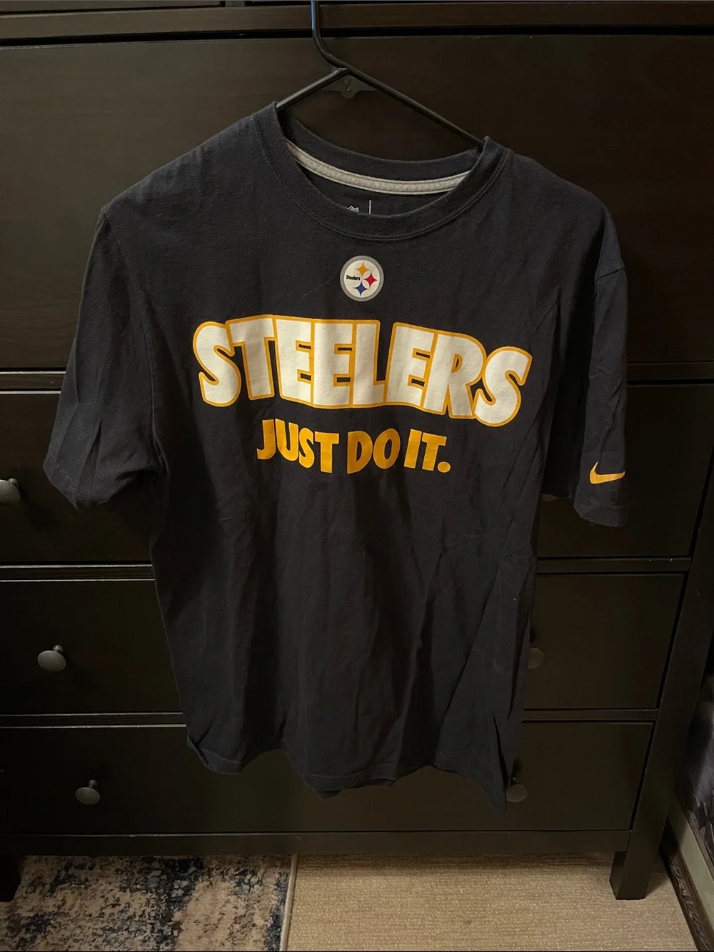 Nike Black and Gold Pittsburgh Steelers 'Steelers Just Do It' Tee